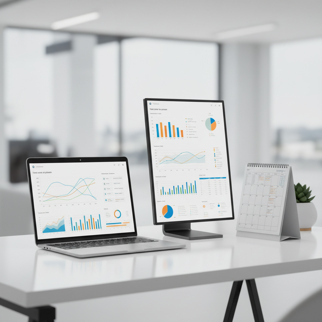 Postazione digitale con analisi periodica delle prestazioni di campagne pubblicitarie
