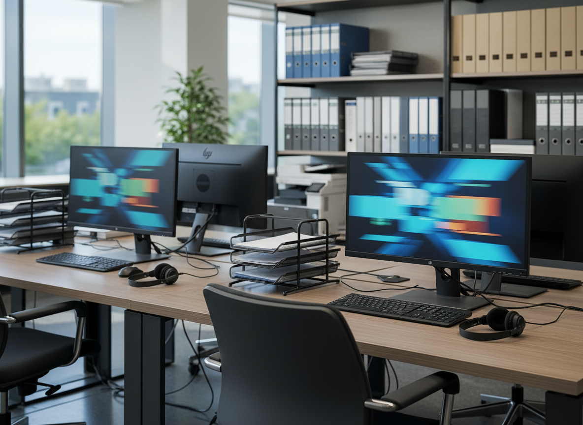 Ambiente di lavoro digitale per fornire informazioni rapide ai diversi reparti aziendali
