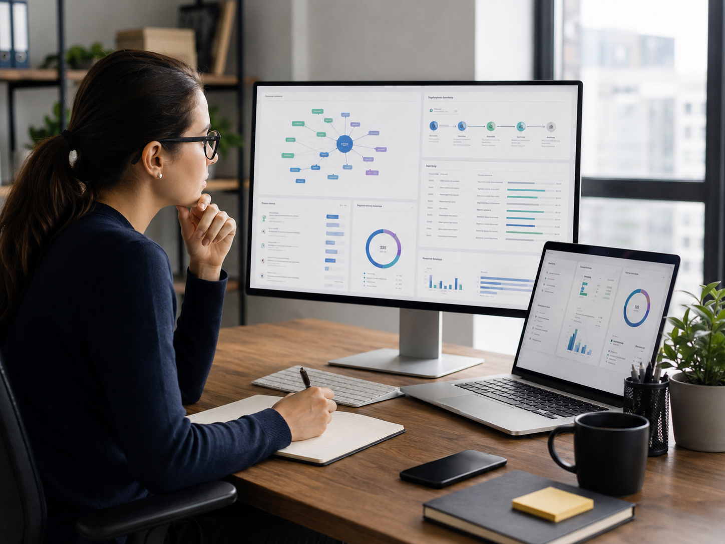Monitor con ricerca di query e analisi semantica di contenuti web