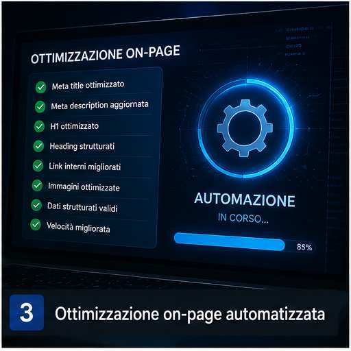 Agente AI che ottimizza elementi on-page e dati strutturati