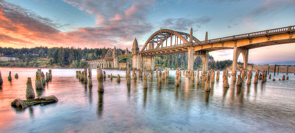 The Siuslaw River Bridge is a bascule bridge that spans the Siuslaw River on U.S. Route 101 in Florence, Oregon