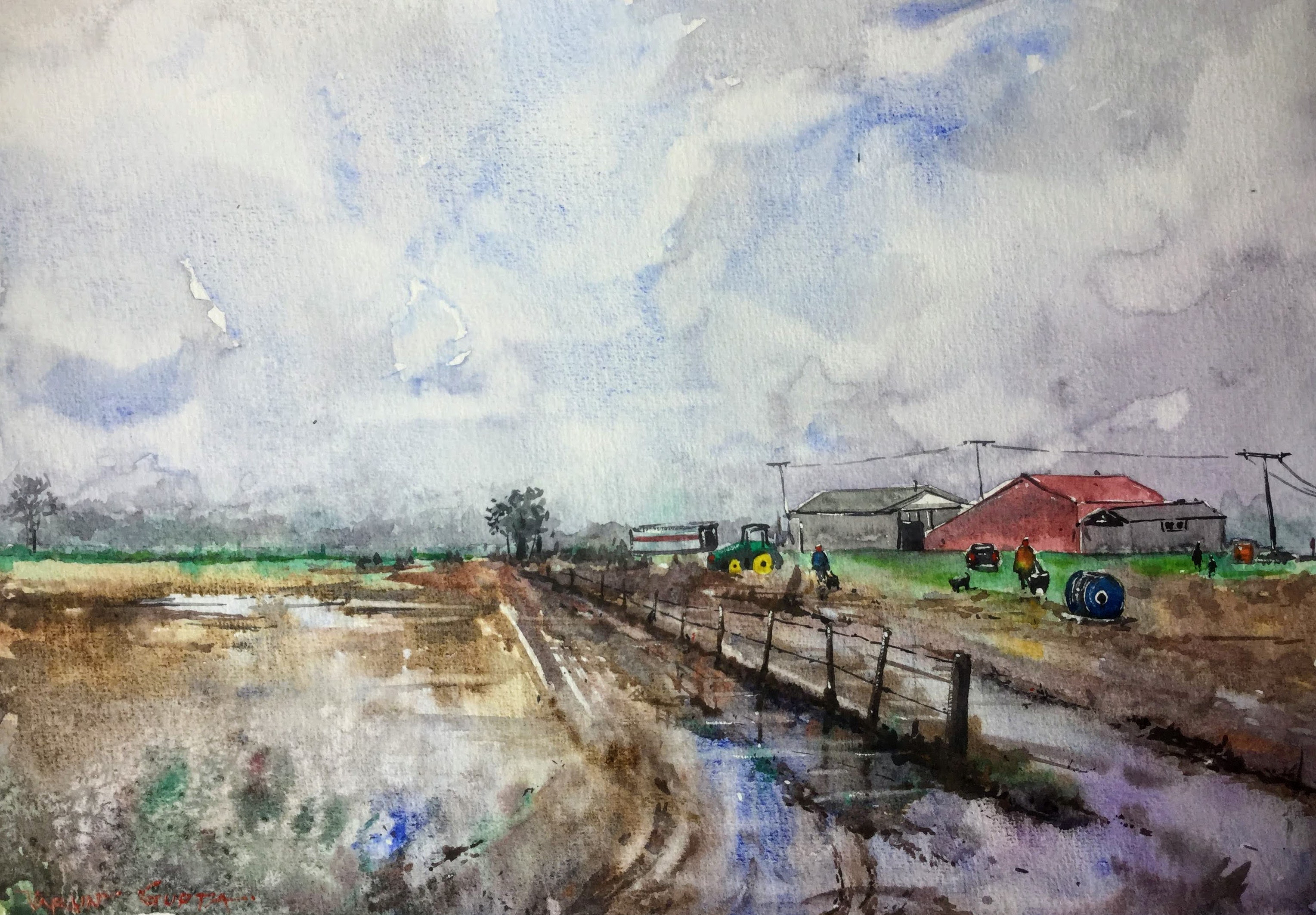 Village after a Rainy Day - Palmerston N