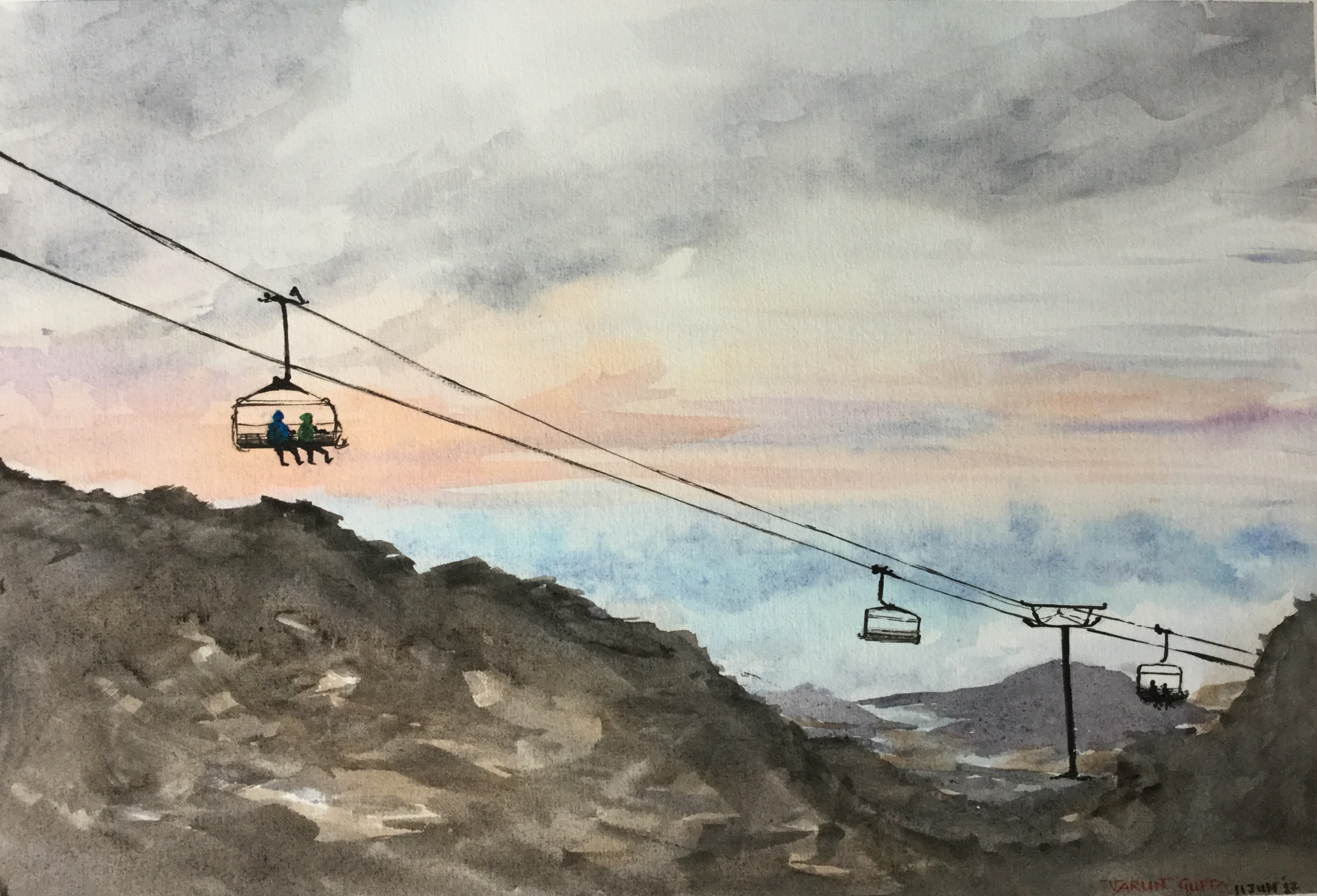 Mt Ruapehu - Dusk