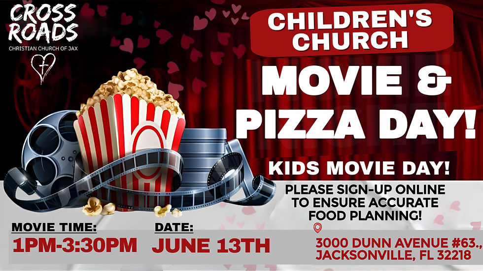 Children's Church Movie and Pizza Day