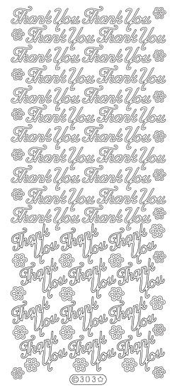 thank you peel offs, stickers, peel offs, thank you