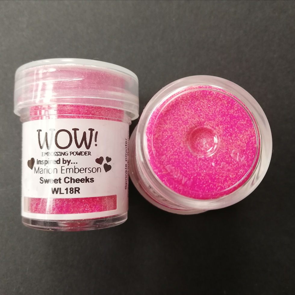 pink embossing powder, wow embossing powder, WL18R, embossing powders