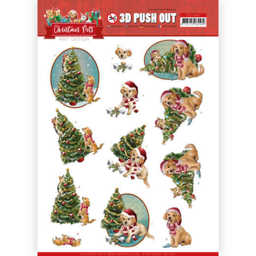 christmas decoupage, decoupage, cats, dogs, cat, dog