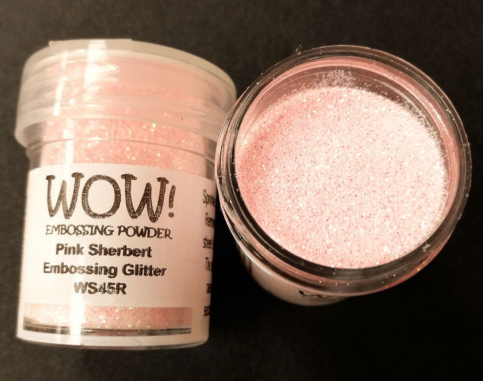 glitter embossing powder, wow embossing powders, pale pink glitter, WS45RR