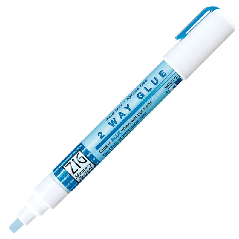 glue pen, quicky glue pen, Zig 2 Way Glue Chisel Tip