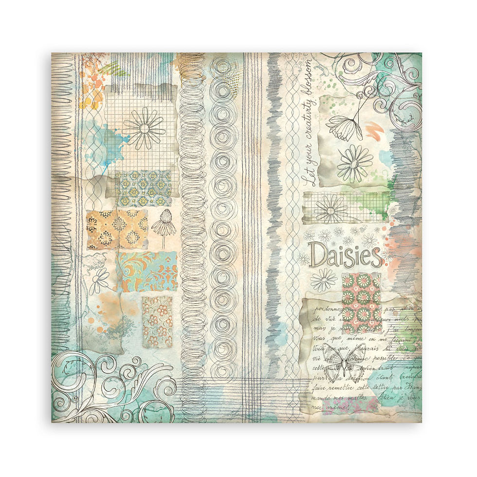 Thumbnail: SBBSXB22, stamperia paper pads, journal papers, diasy
