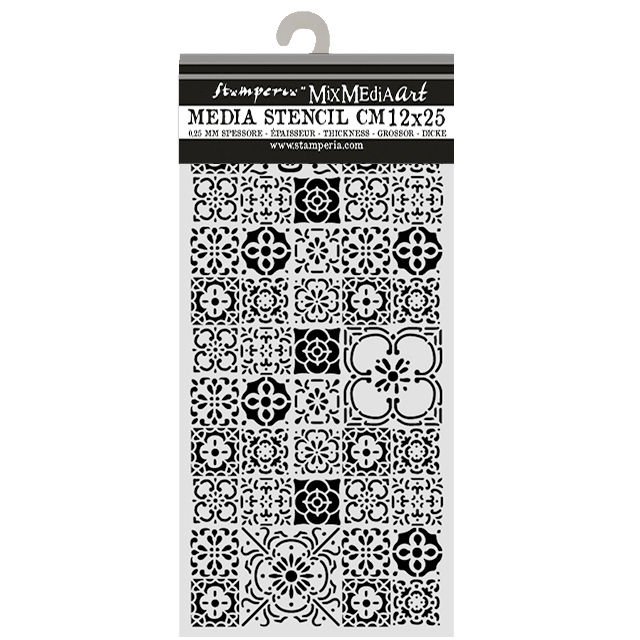 KSTDL160 stamperia tile stencil