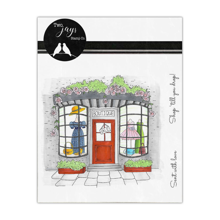 CTJJ264, sent with love, shopping, dress stamp, hat stamp, handbag stamp