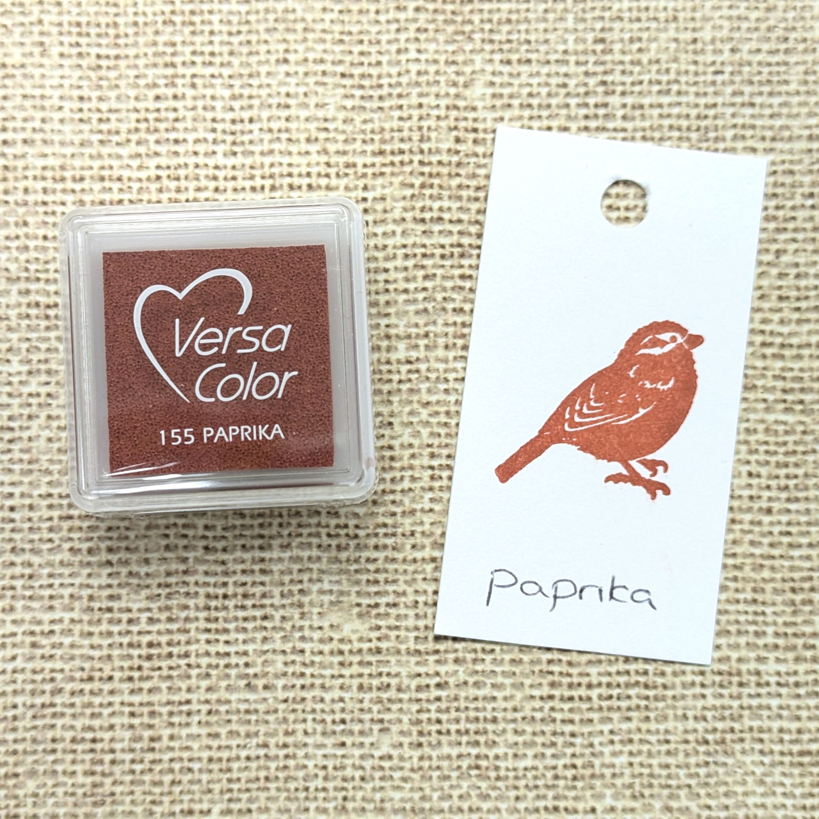 card-io inks, versacolour inks, orange ink pads,