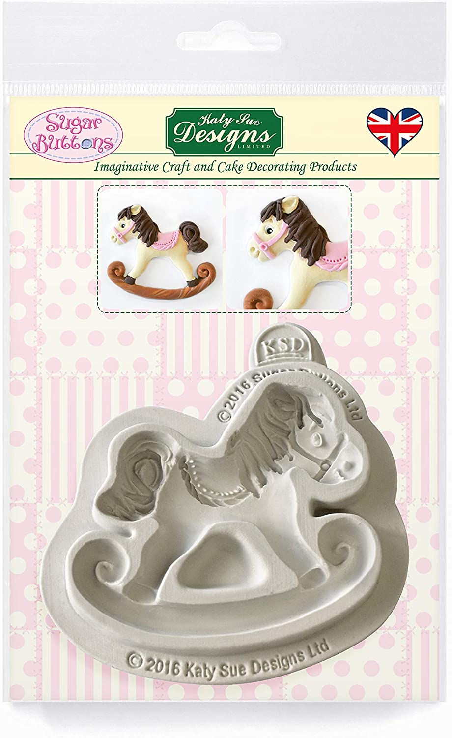 katy sue moulds, cake moulds, clay moulds, rocking horse mould, resin moulds, swag mould, rocking horse cake mould