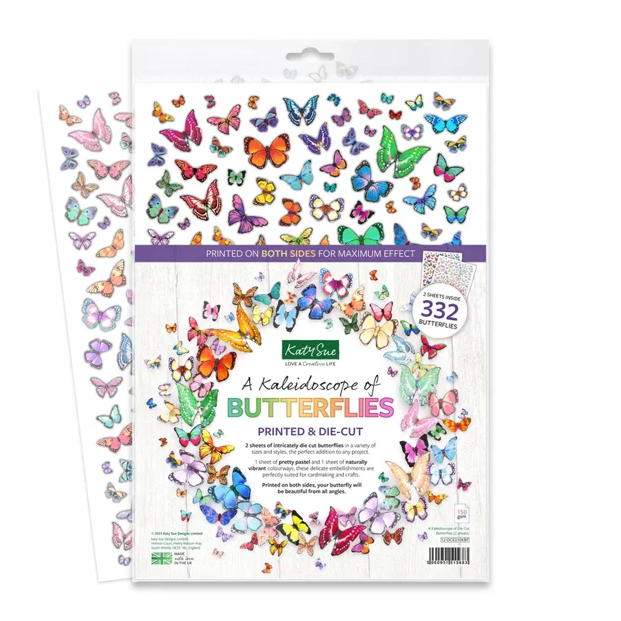 12-DCE010KBF, die cut butterflies