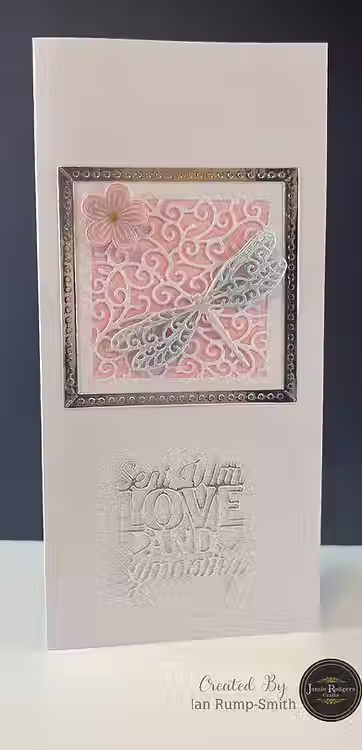 Thumbnail: JRCD0122, sqaure die, square frame die, swirl craft die, swirl background die