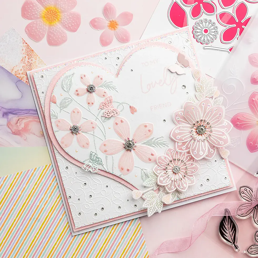 flower embossing folders, C-3DEMBDIEST-FLOSWI