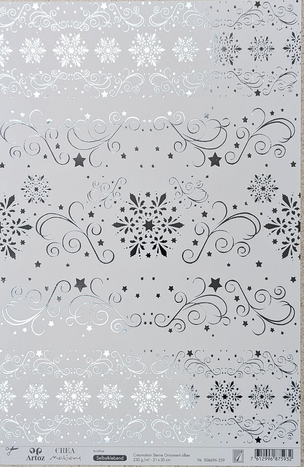 christmas papers, snowflake card