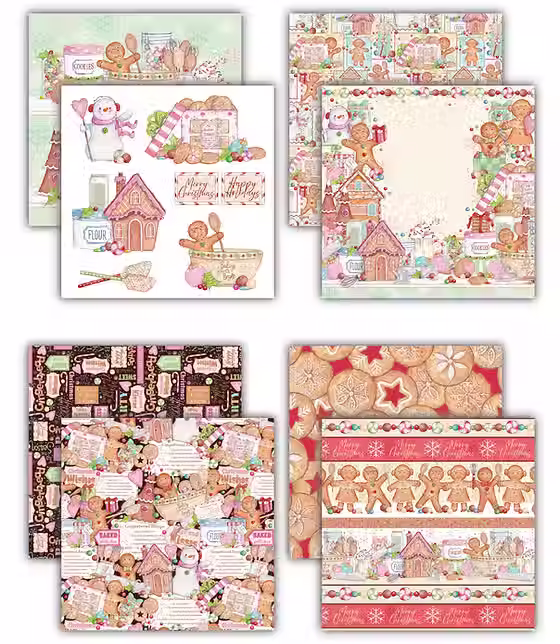 Thumbnail: paper pads, CCLPAD004, cute paper pads, gingerbread, baking