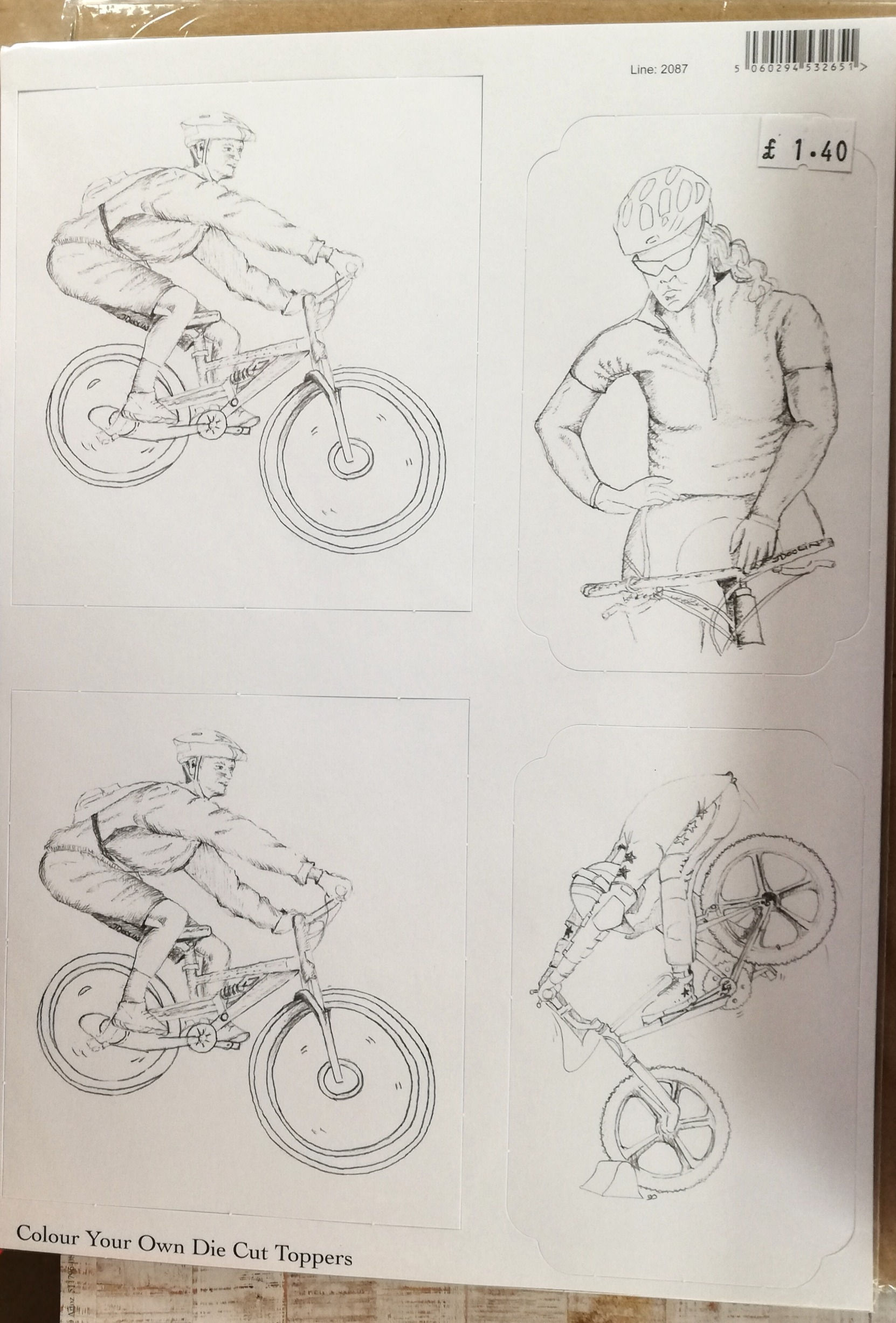 mountain bike, bike, bicycle, mens, mens card toppers, cycling