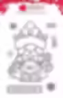 wfrs0164, mrs claus stamp, woodware christmas stamps