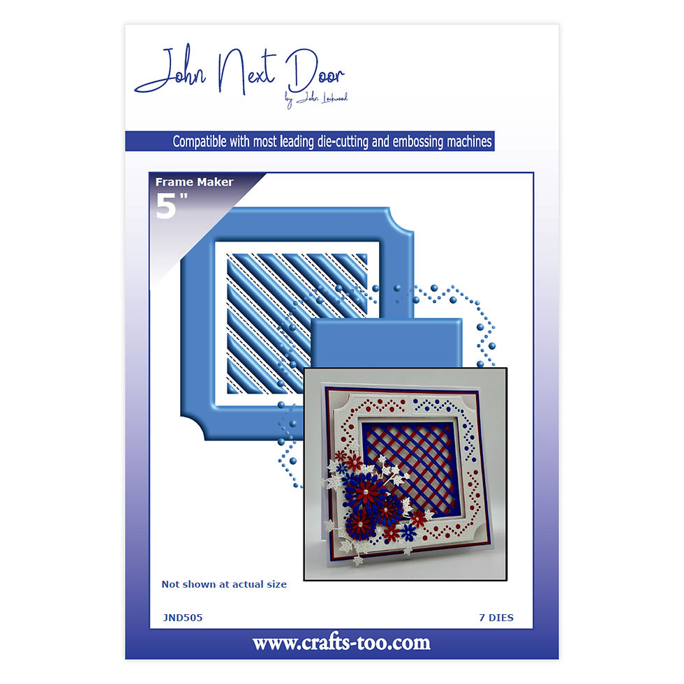 JND505,  frame dies, sqaure dies, notched corner squares, lattace die