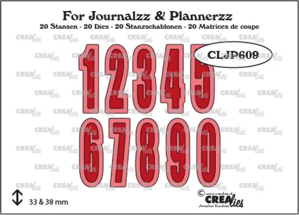 CLJP609, number shadow dies, number dies
