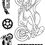Thumbnail: JGS637, mens, mens stamps, happy birthday, bike, motorbike stamp, motorbike, gears, cogs