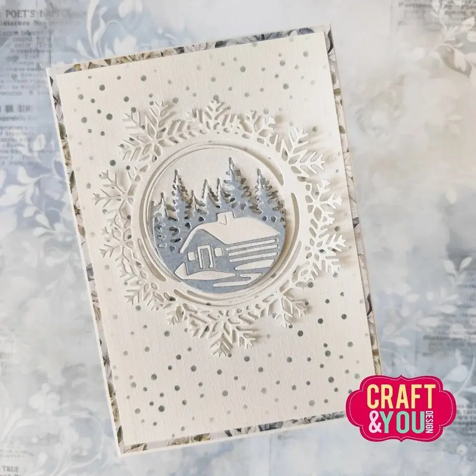 CW304, snowflake die, christmas dies