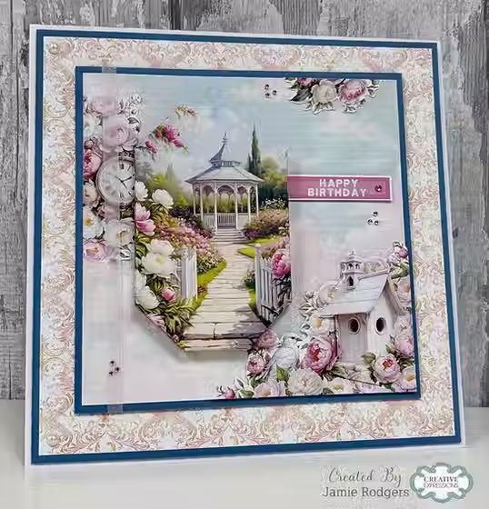 Thumbnail: SB-SWPE-09, paper pads, vintage papers, backing papers, peonies
