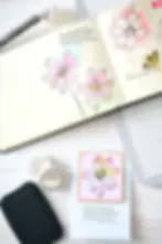 sizzix stamps, 666924, flower stamps