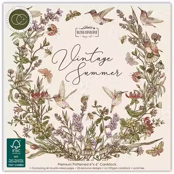 paper pads, CCPPAD049B, wildflower patterned papers