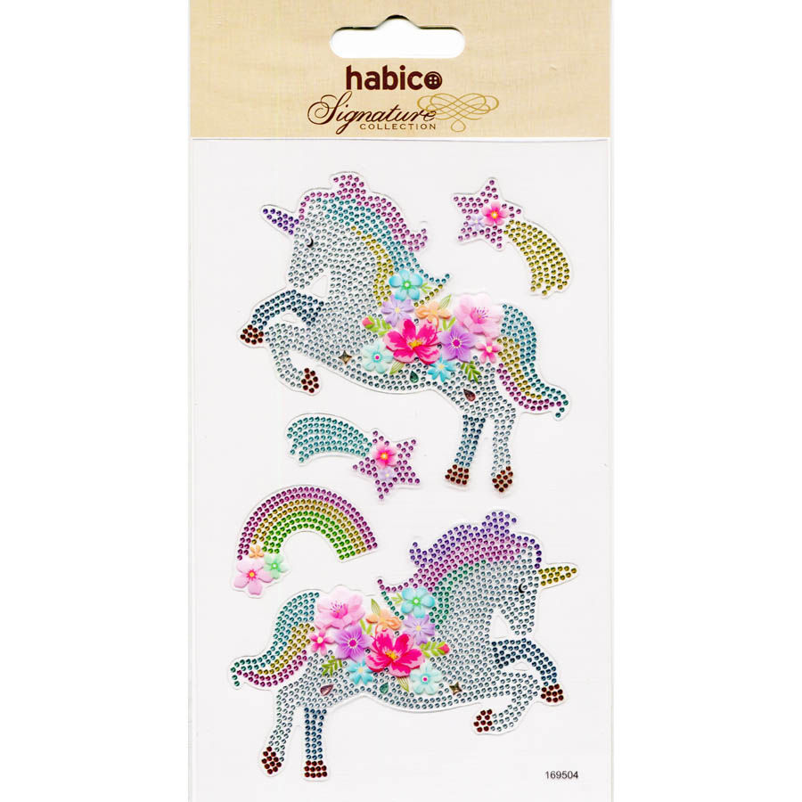 unicorn stickers, flower stickers, kids stickers,  PP1118