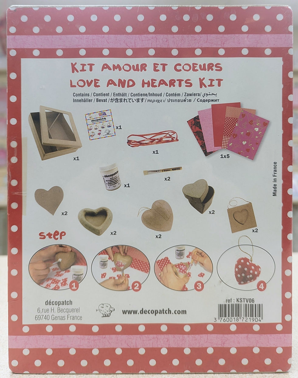 decopatch papers, hearts, anniversary, wedding, boxes
