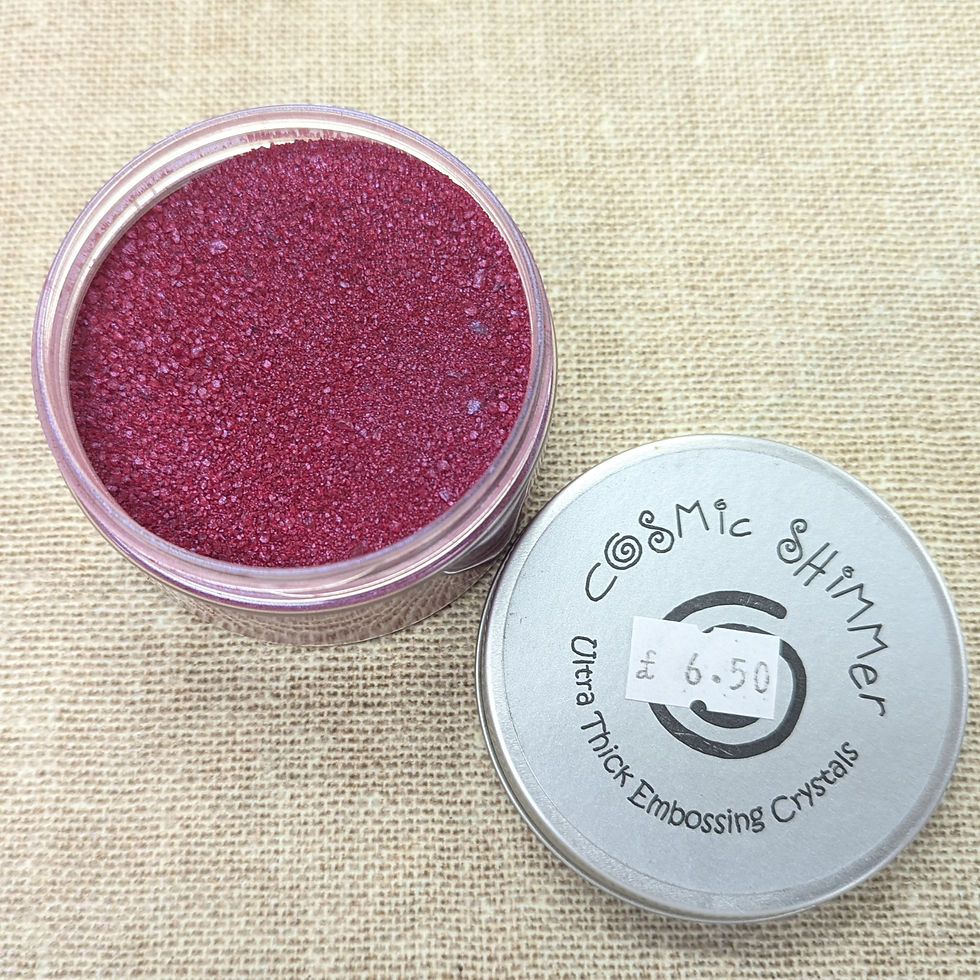 Thumbnail: clear embossing powder, triple embossing powder, thick embossing powder