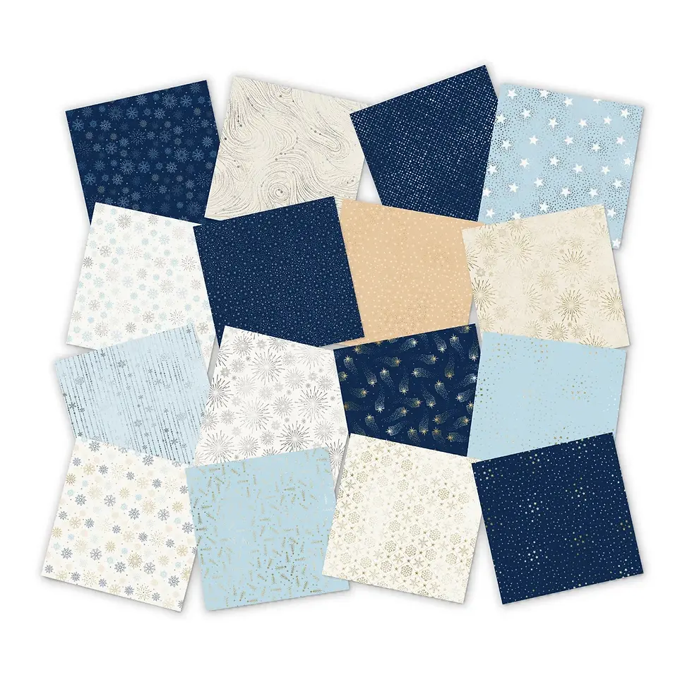 paper pads, C-FPAD-NAVYC, chloes paper pads, folied papers, christmas papers