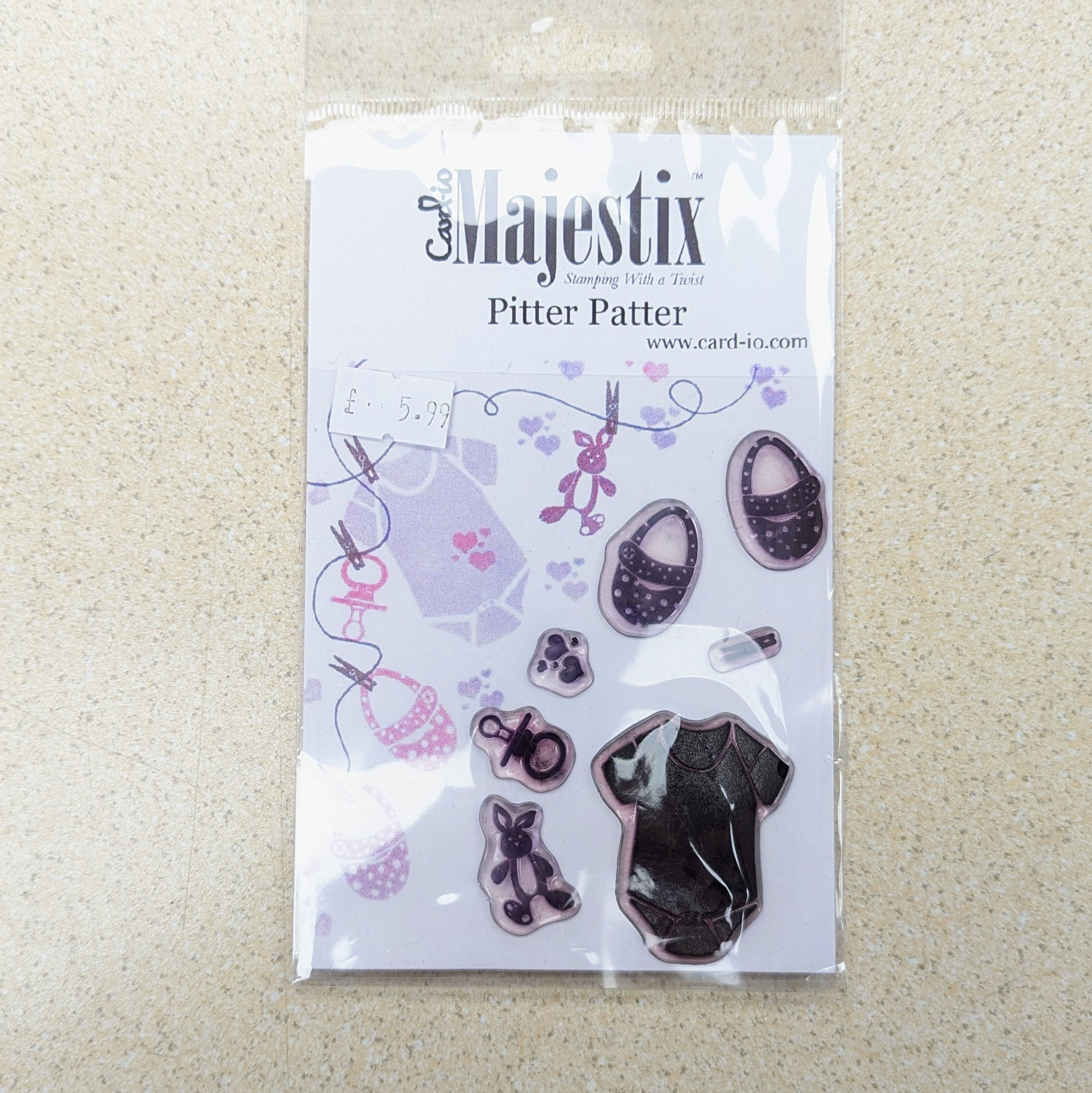 baby girl, baby stamps, card-io stamps