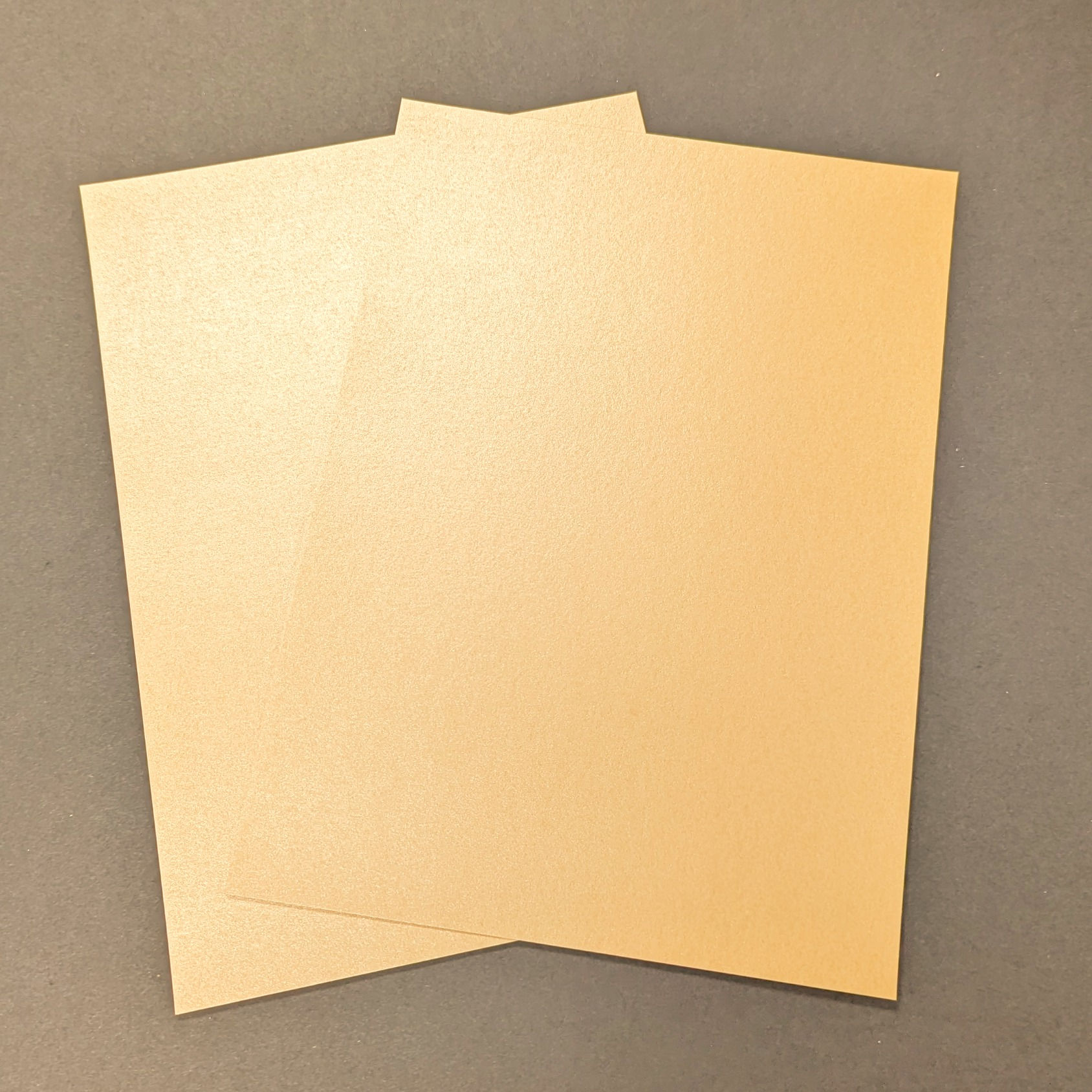 pearlescent card, orange pearl card, orange pearlescent card, peach card