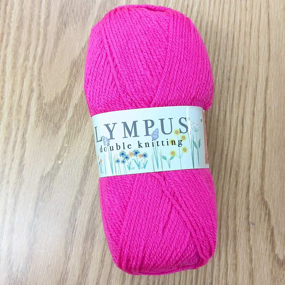 double knit yarn, bright pink double knit yarn, knitting, crochet,