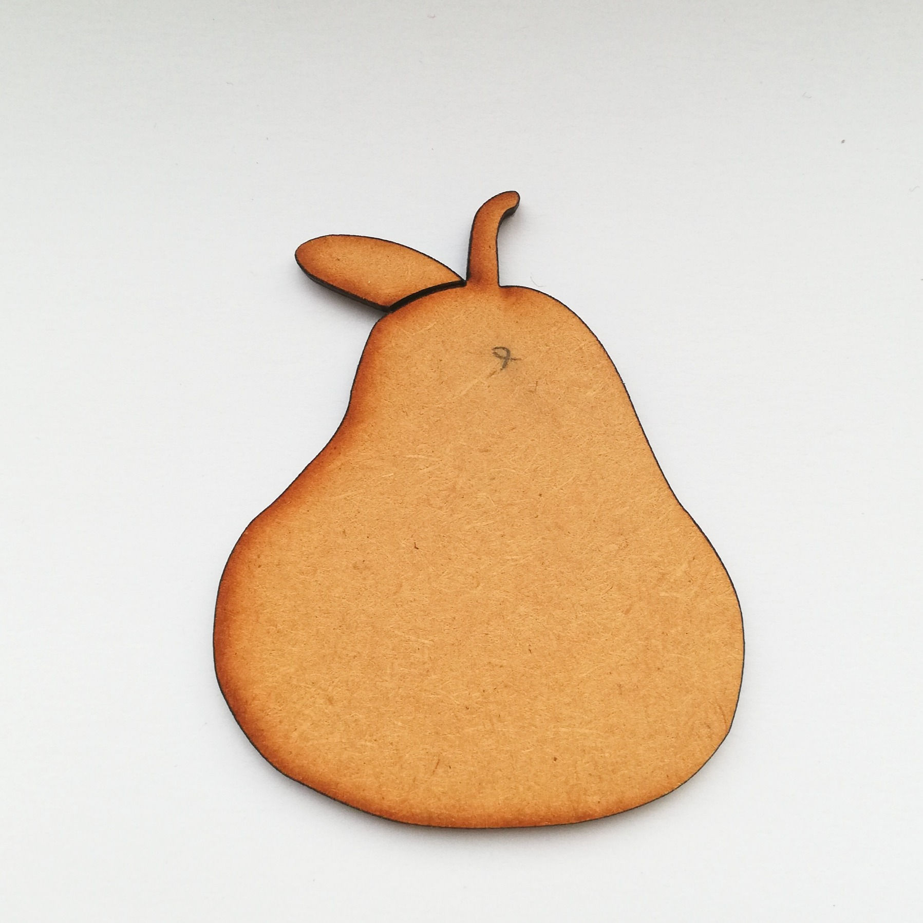 mdf fruit, mdf fruit, wooden fruit, wooden fruit, mdf shapes, pear, wooden embellishments