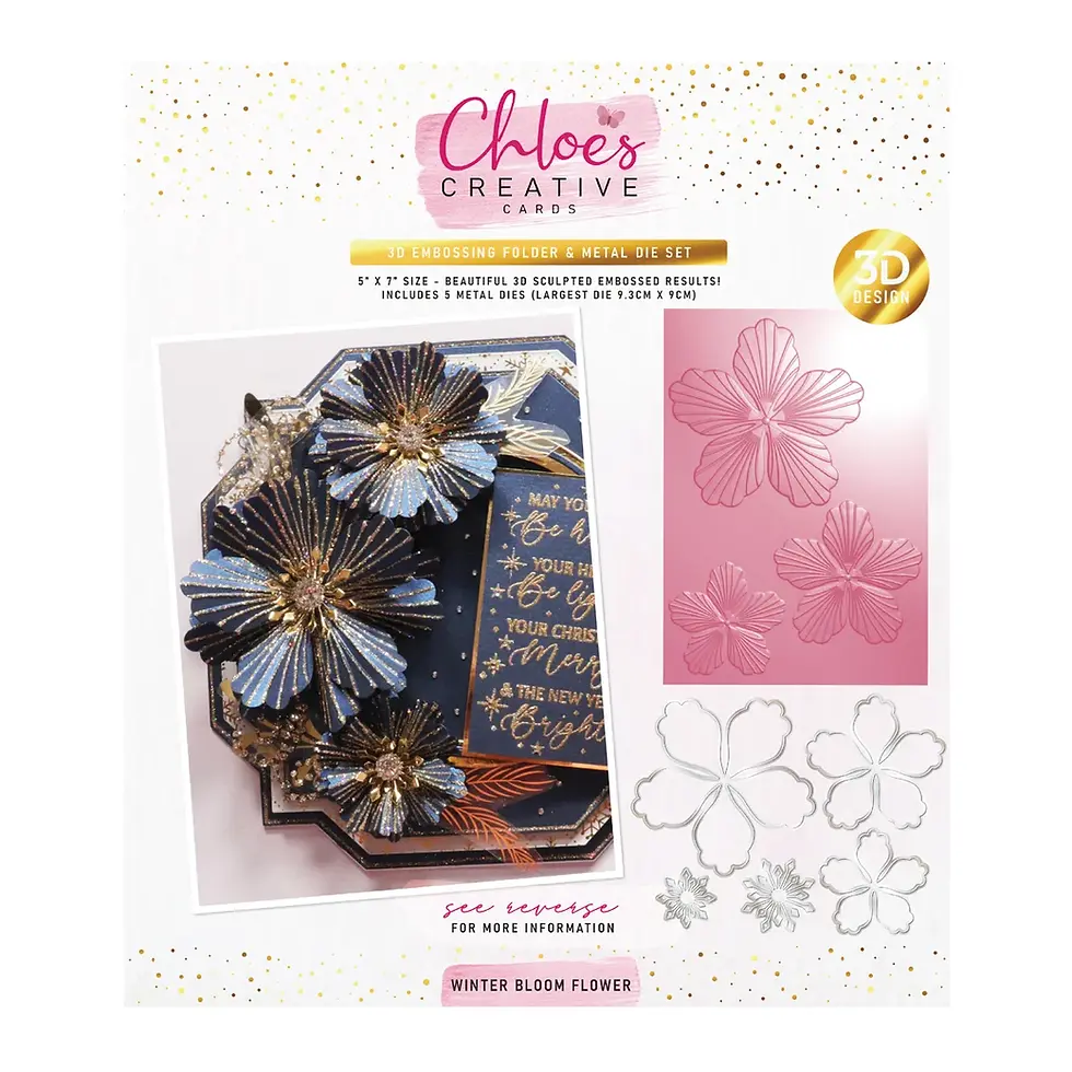 flower embossing folders, C-3DEMBDOE-WINB