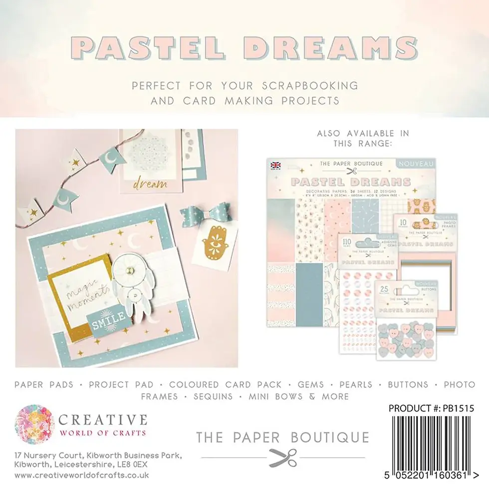 Thumbnail: paper pads, patterned papers, backing papers, PB1515, pastel papers