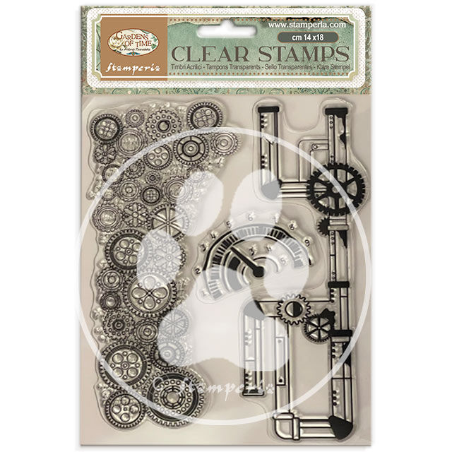 WTK239, stamperia stamps, steampunk, cogs, gears, mens stamps
