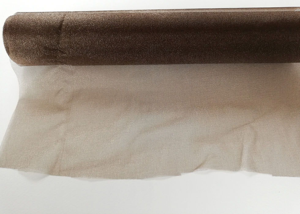 brown organza, organza