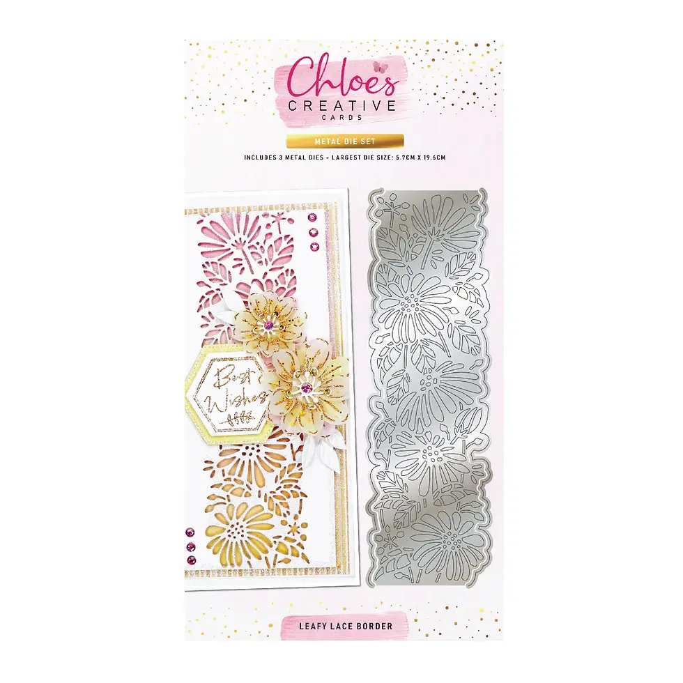 C-MDIE-LEAFLACB, chloe's creative dies, flower dies, border dies