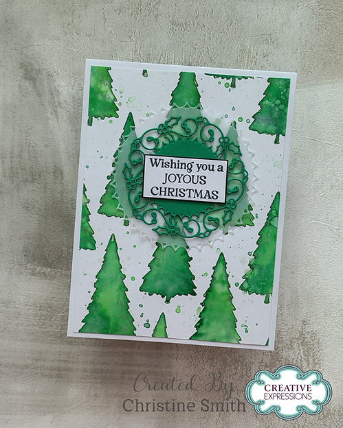 jamie rodger stamps, JRC0051, christmas trees