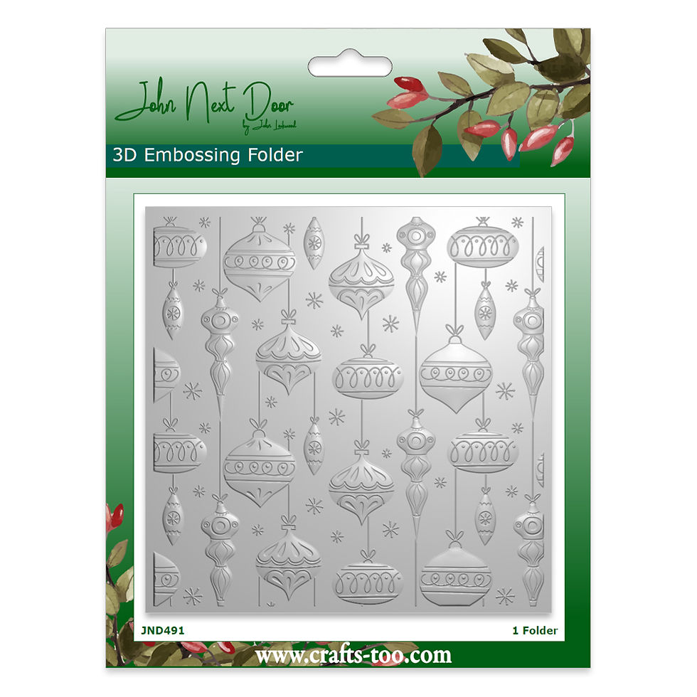 JND491, baubles embossing folder
