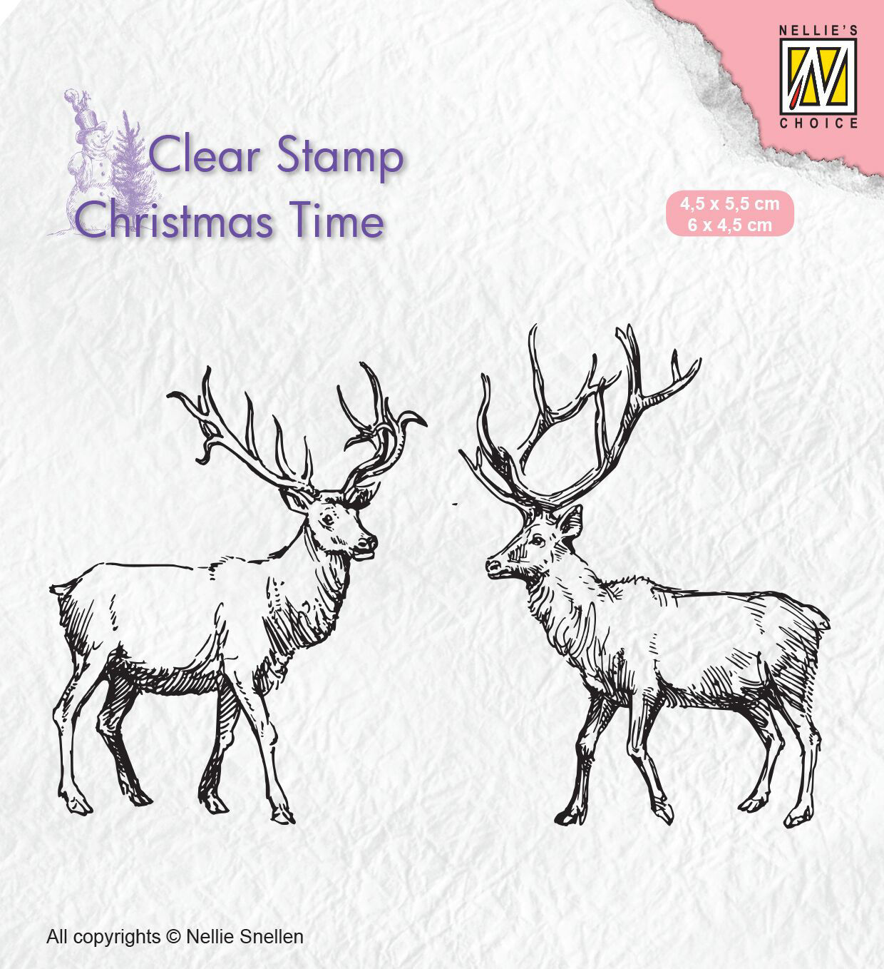 Silhouette Stamps , CT028, christmas stamps, nellie snellen stamps, stag stamp, reindeer, stag