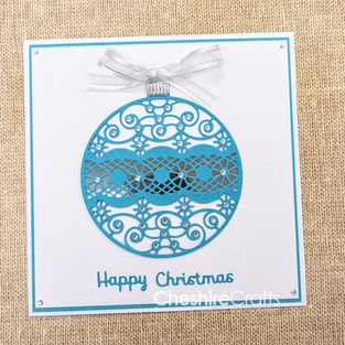 modern christmas cards, bauble cards, christmas cards