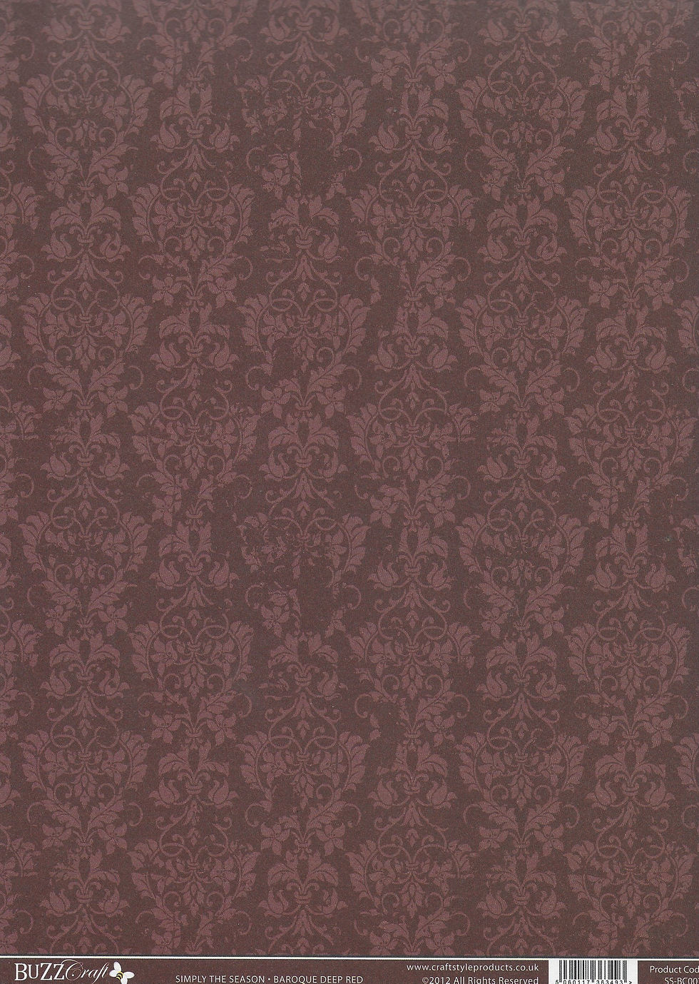 patterned papers, vintage papers, baroque pattern paper, red card